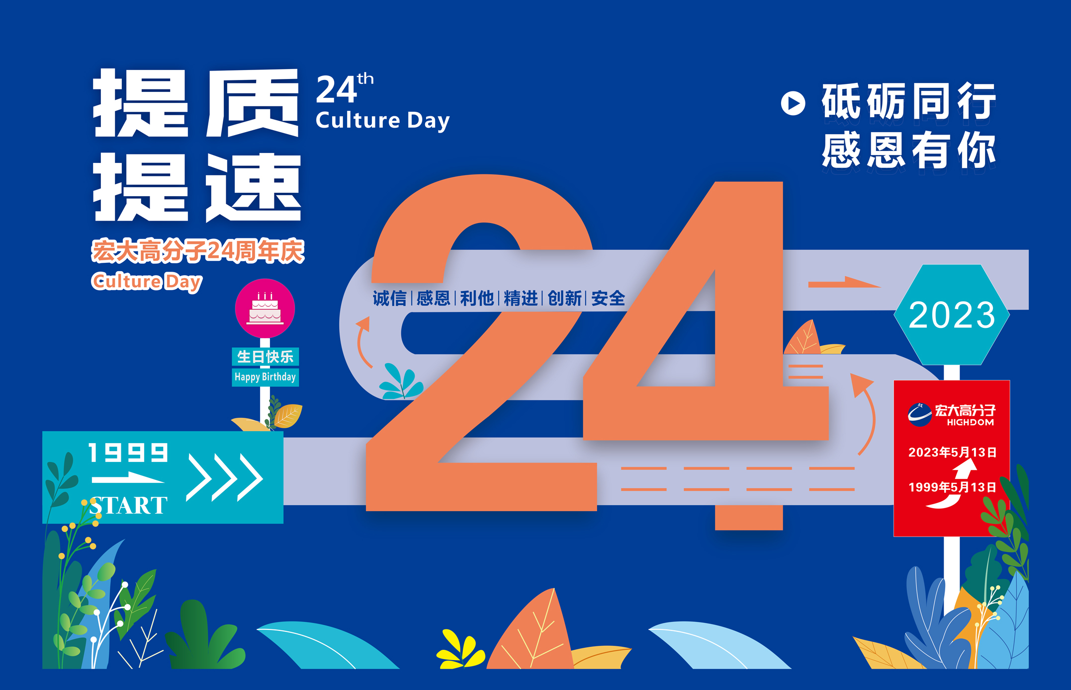 砥礪同行，感恩有你 | 宏大高分子24周年